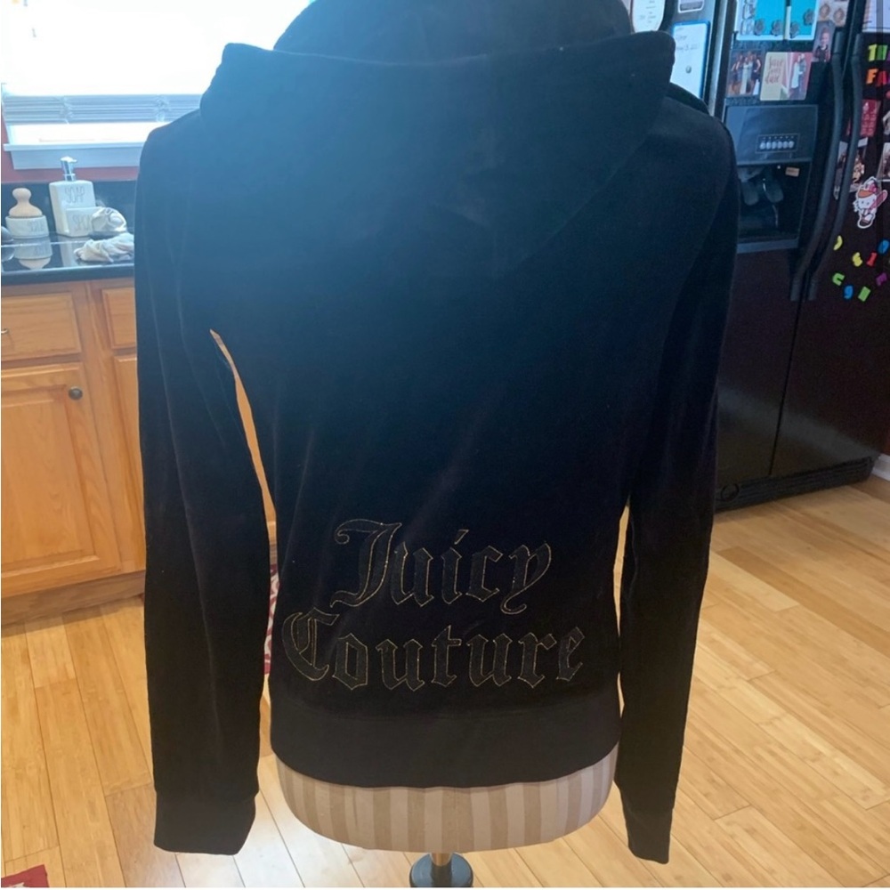 Juicy Couture Black Velour Hoodie